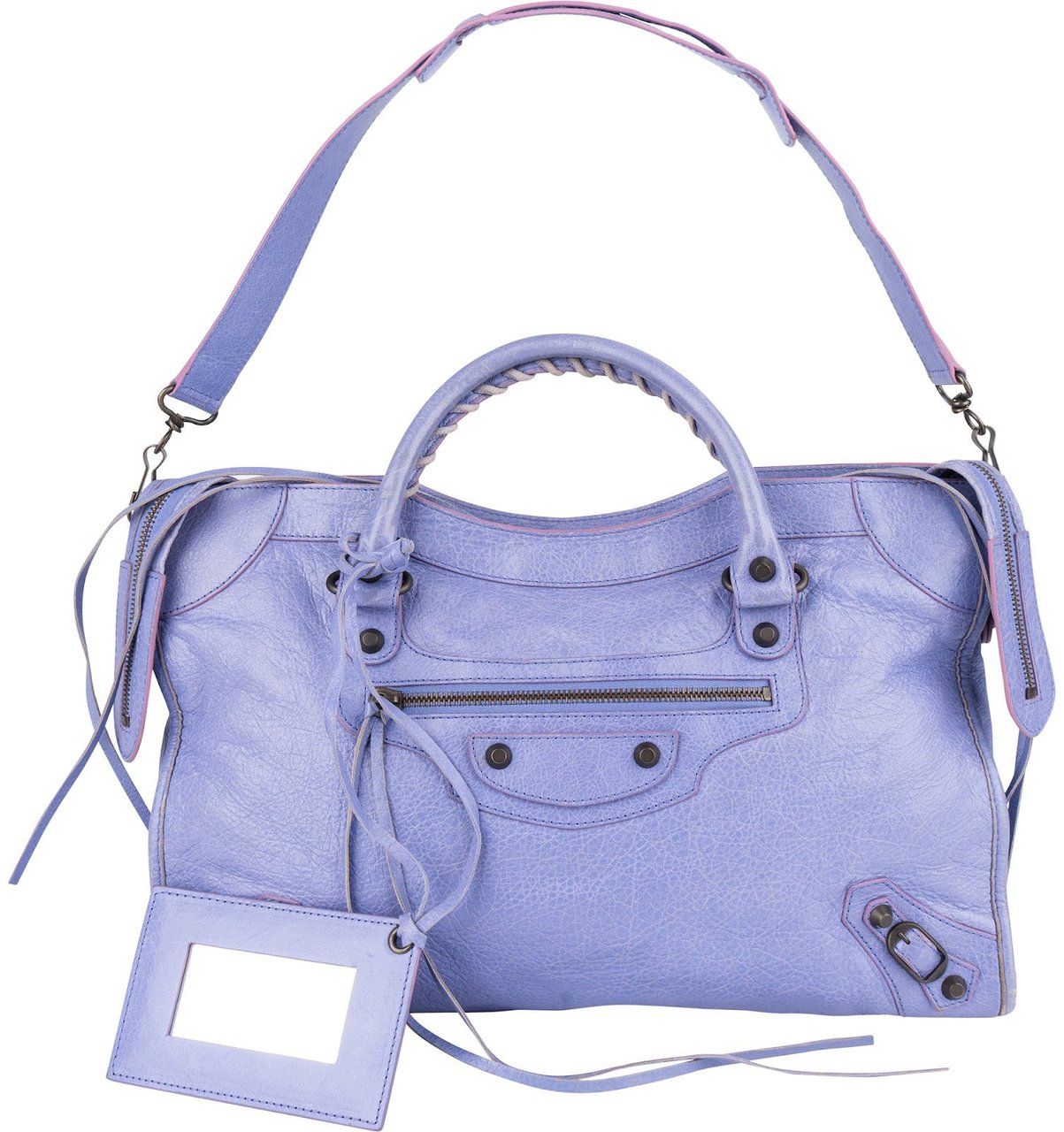 Balenciaga Balenciaga Lilac Leather Classic City Handbag Paars