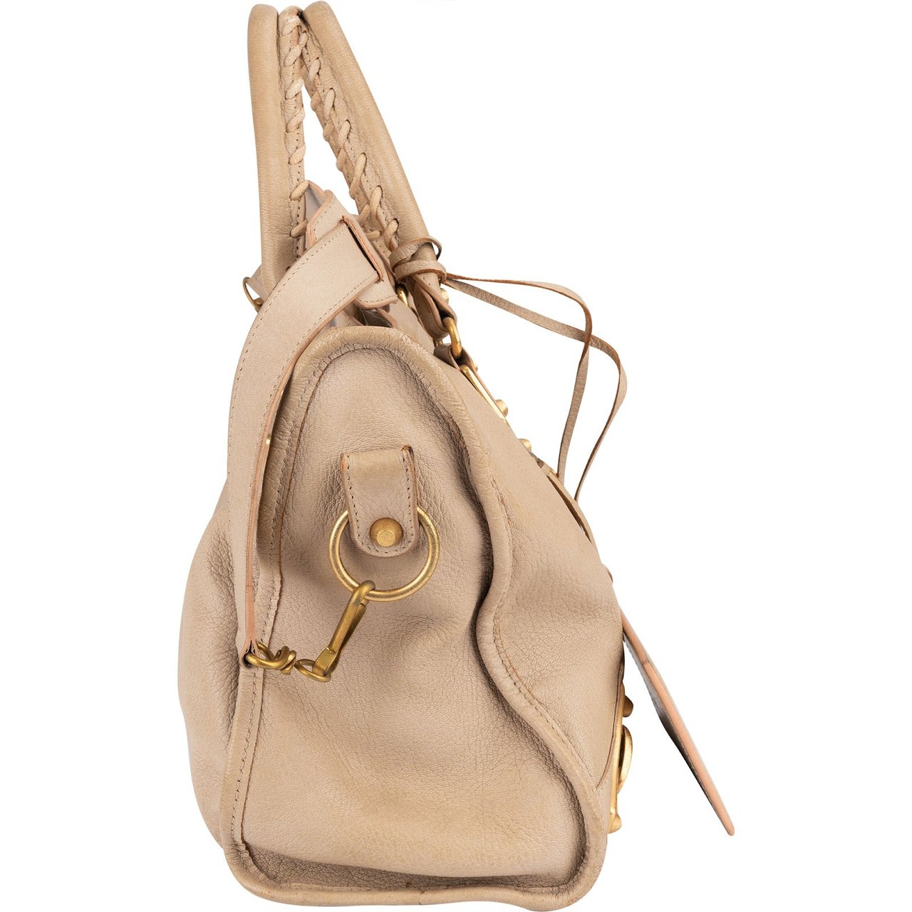 Balenciaga Beige Leather City Handbag Beige