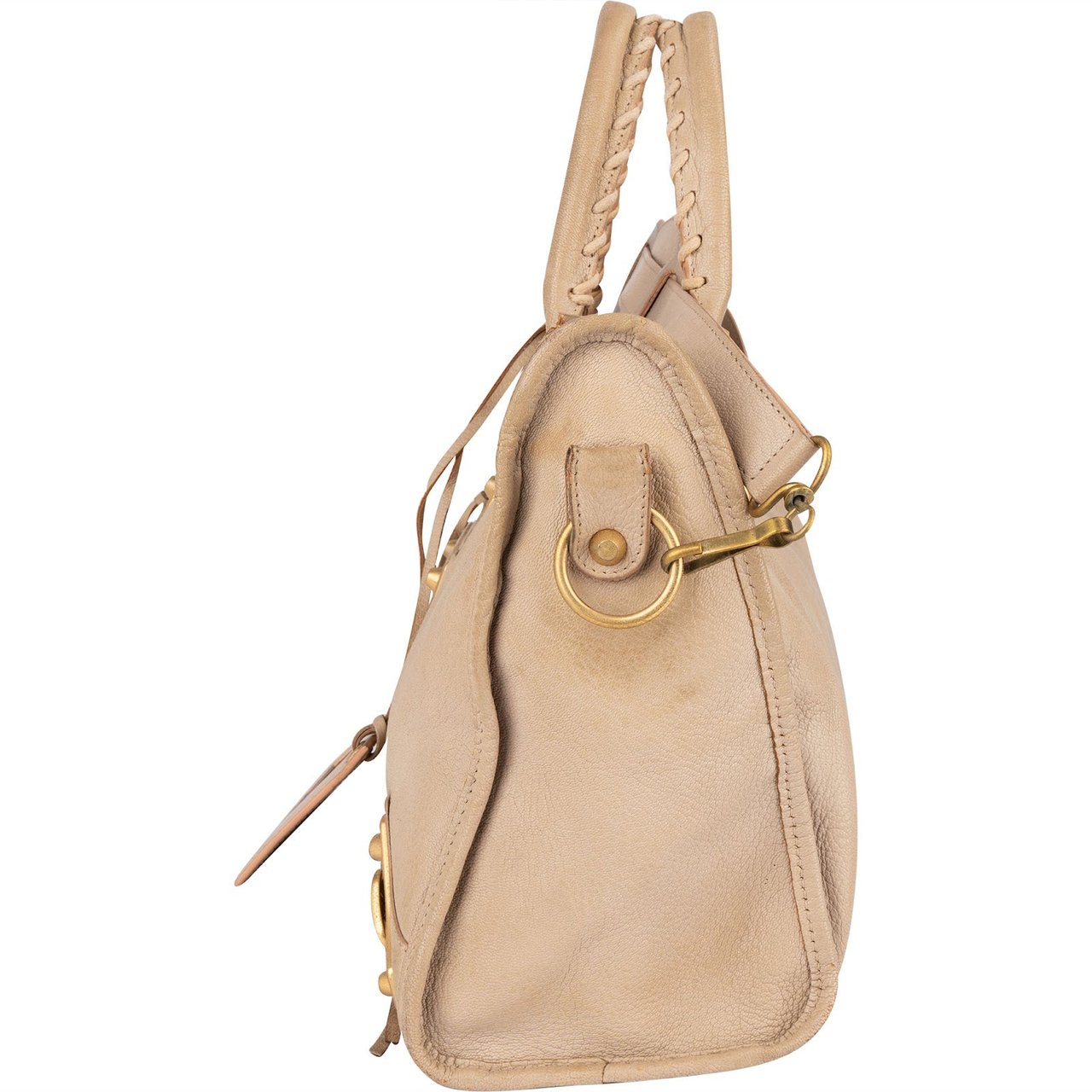 Balenciaga Beige Leather City Handbag Beige