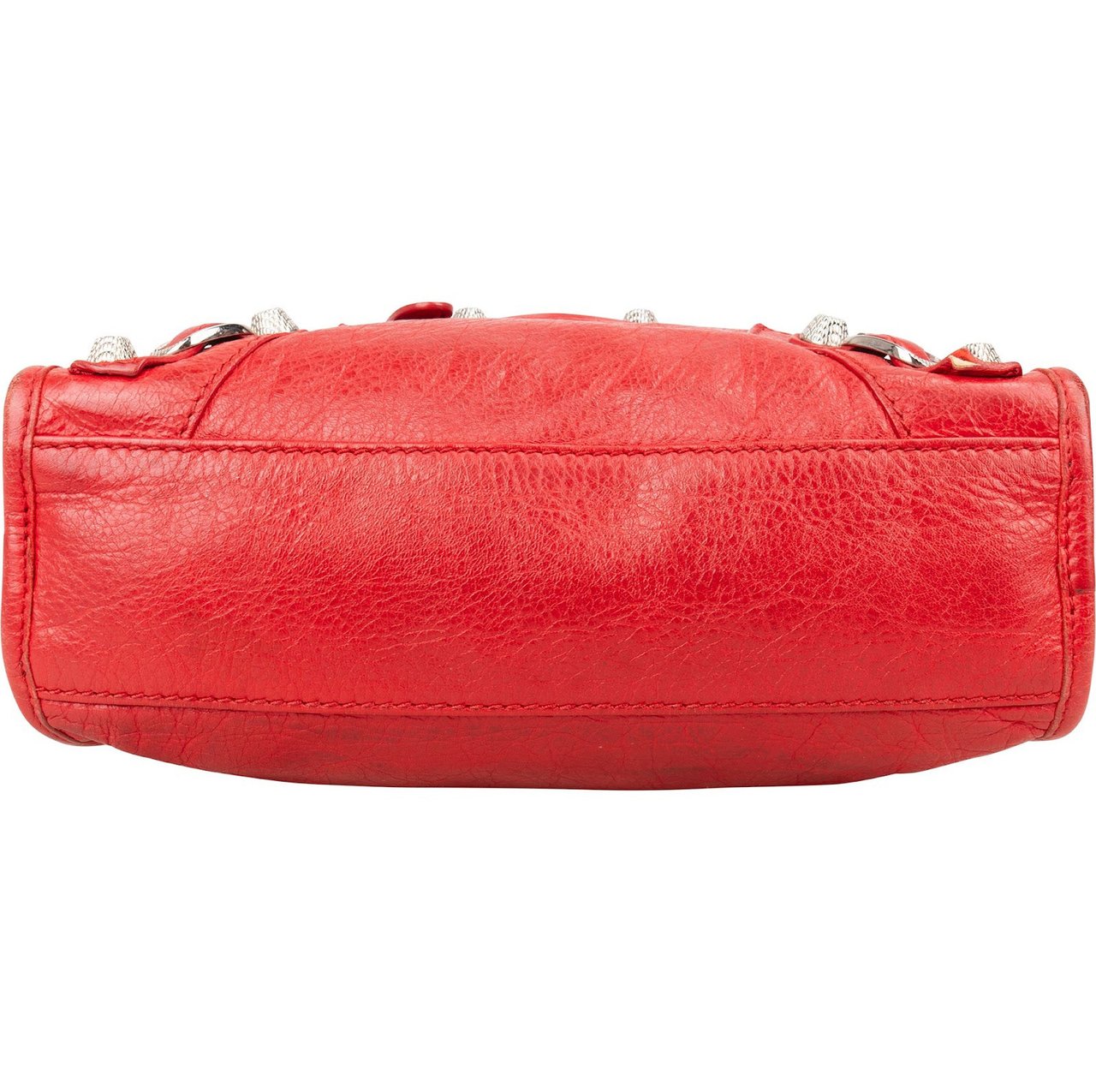 Balenciaga Balenciaga Red Leather Mini City Handbag Rood