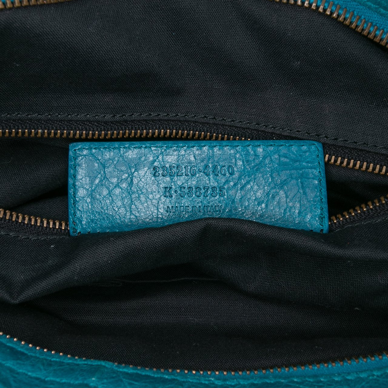 Balenciaga Lambskin Motocross Classic Velo Satchel Blauw