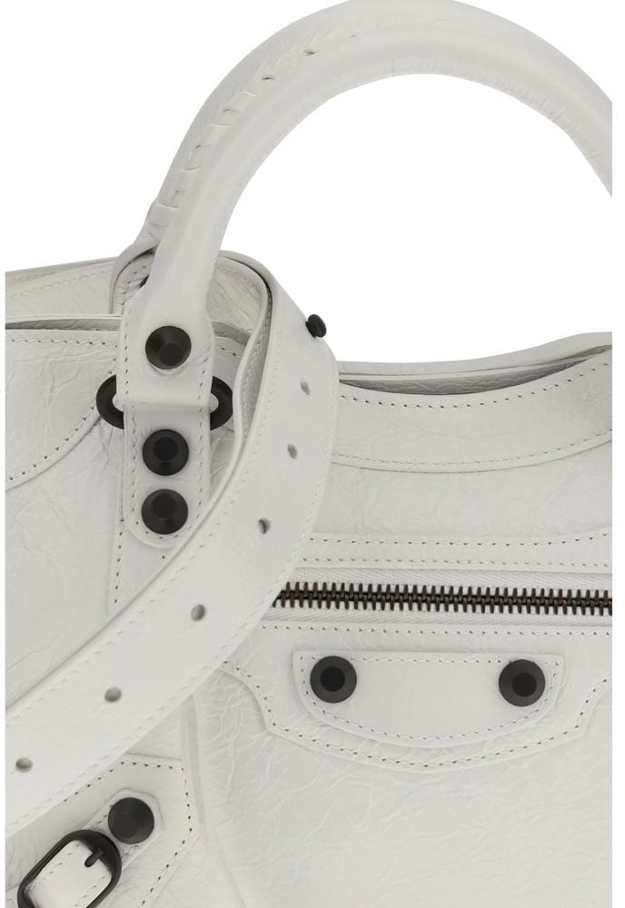 Balenciaga Balenciaga White Calf Leather Bos Taurus Handbag Roze