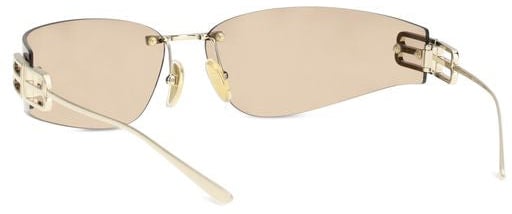 Balenciaga Balenciaga Gold Metal Sunglasses Goud