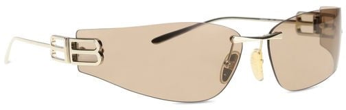 Balenciaga Balenciaga Gold Metal Sunglasses Goud