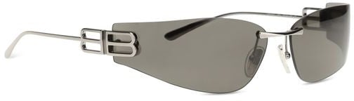 Balenciaga Balenciaga Black Metal Sunglasses Zwart