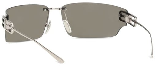 Balenciaga Balenciaga Silver Metal Sunglasses Zilver