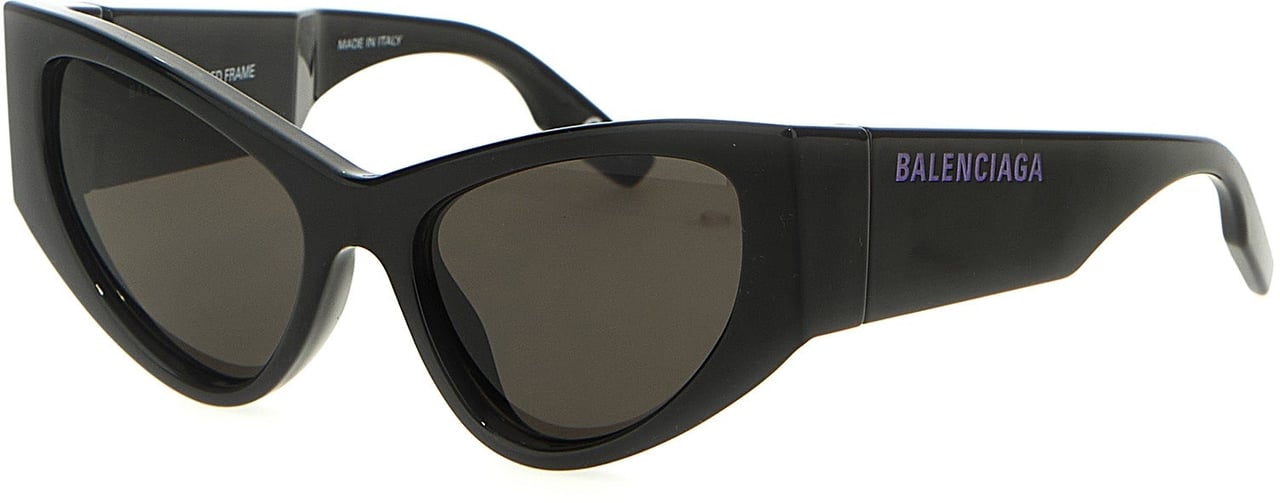Balenciaga Black Polyamide Sunglasses Zwart