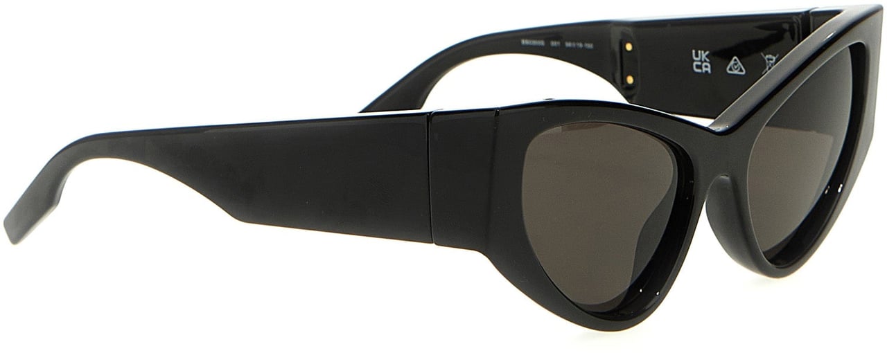 Balenciaga Black Polyamide Sunglasses Zwart
