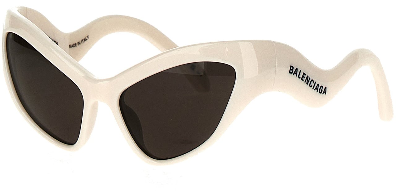 Balenciaga White Nylon Sunglasses Wit