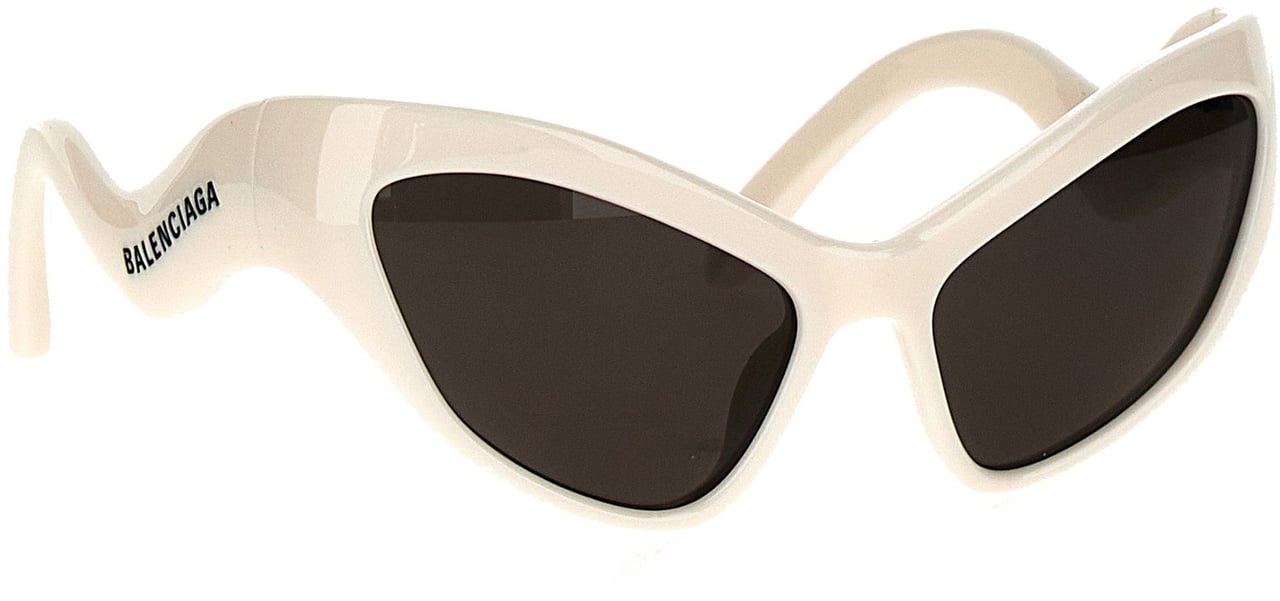 Balenciaga White Nylon Sunglasses Wit