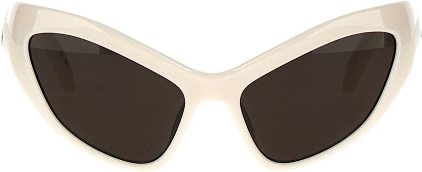 Balenciaga White Nylon Sunglasses Wit
