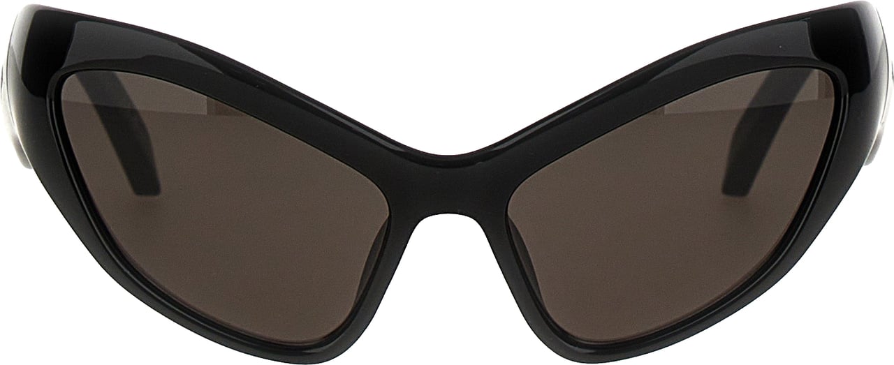 Balenciaga Black Nylon Sunglasses Zwart