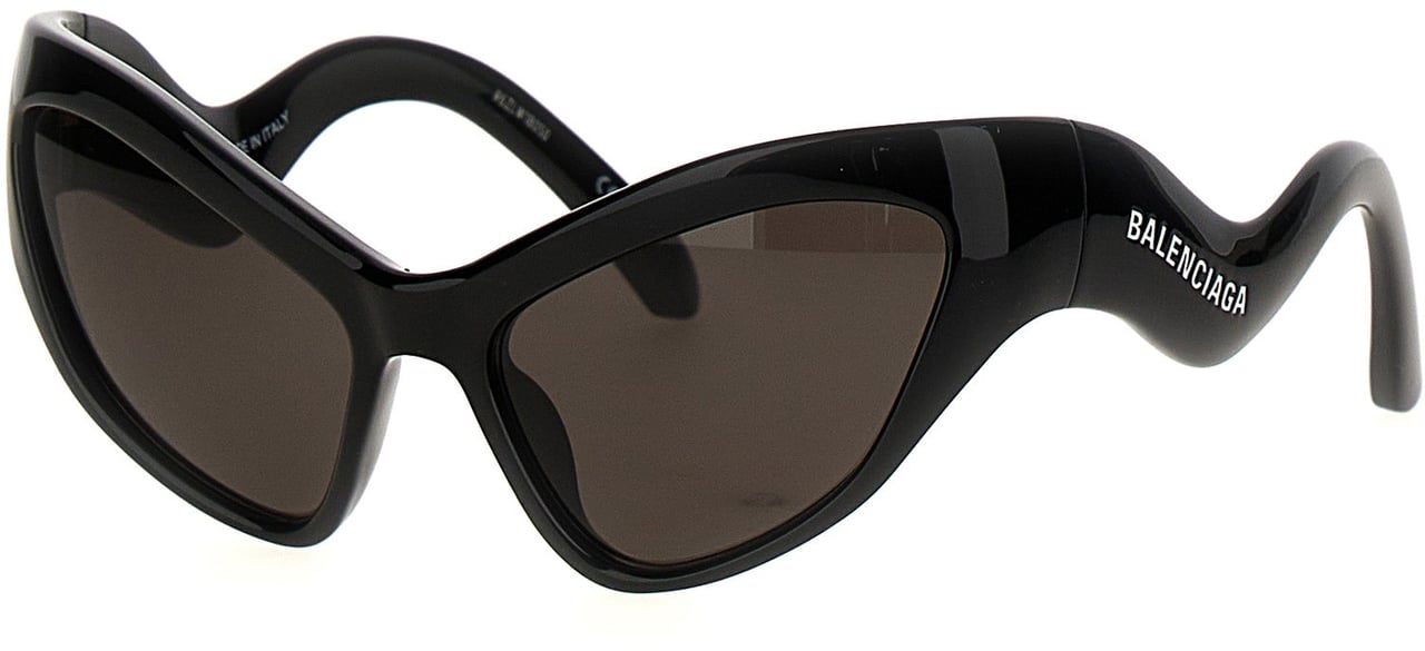 Balenciaga Black Nylon Sunglasses Zwart