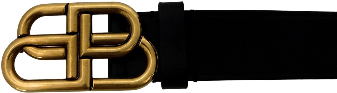 Balenciaga Balenciaga BB Buckle Gürtel 80cm Schwarz / sehr gut Zwart