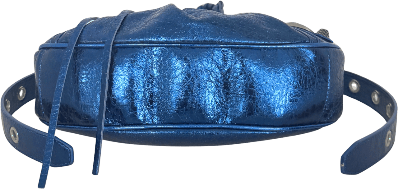 Balenciaga Balenciaga Le Cagole XS Metallic Blau / sehr gut Blauw