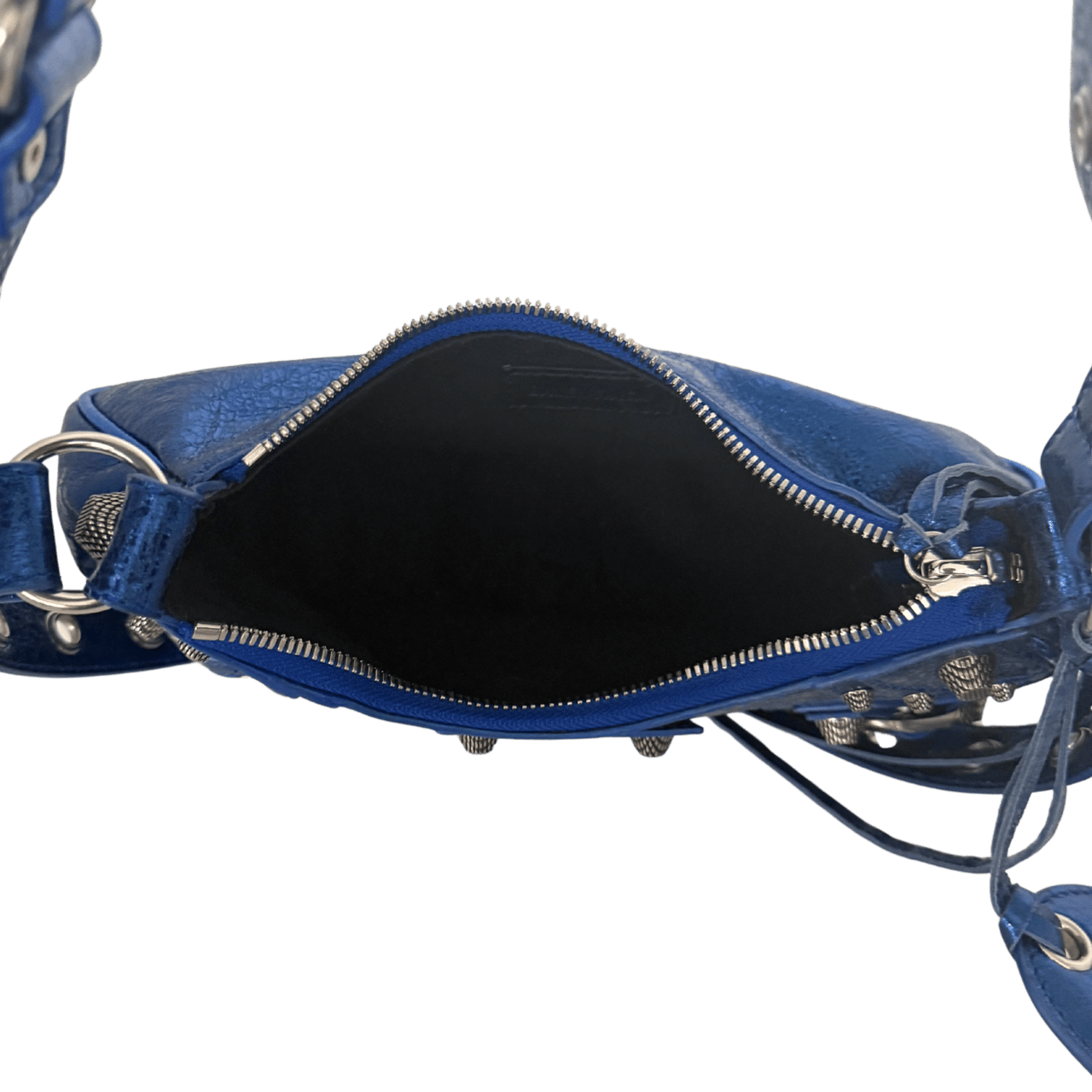 Balenciaga Balenciaga Le Cagole XS Metallic Blau / sehr gut Blauw