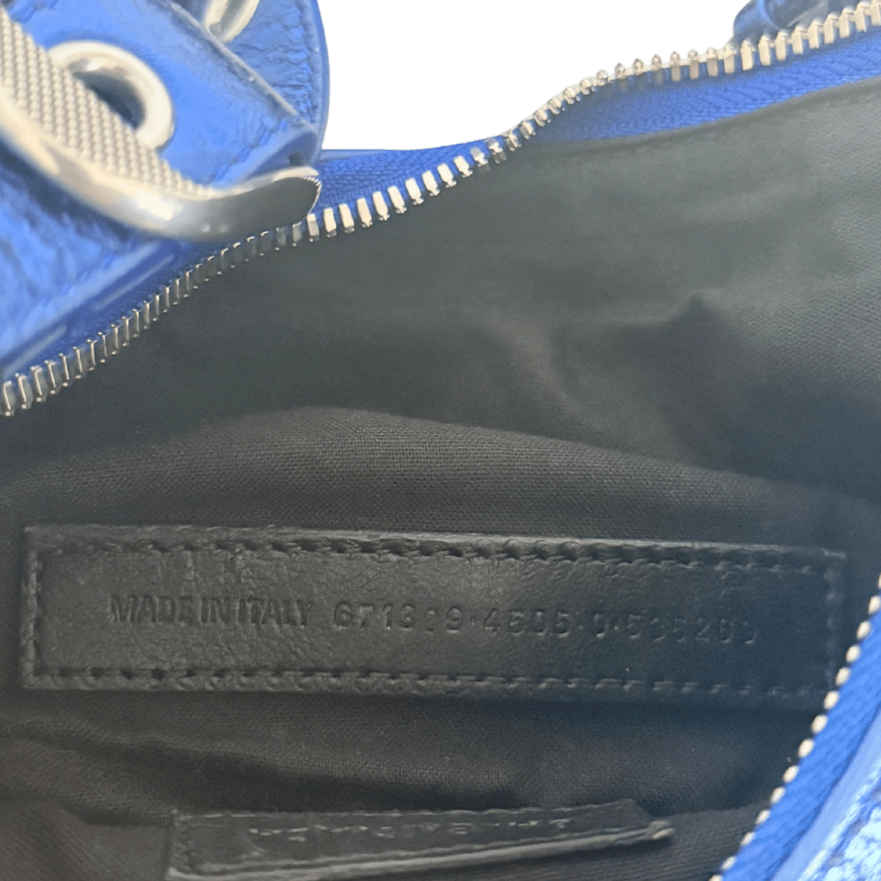 Balenciaga Balenciaga Le Cagole XS Metallic Blau / sehr gut Blauw