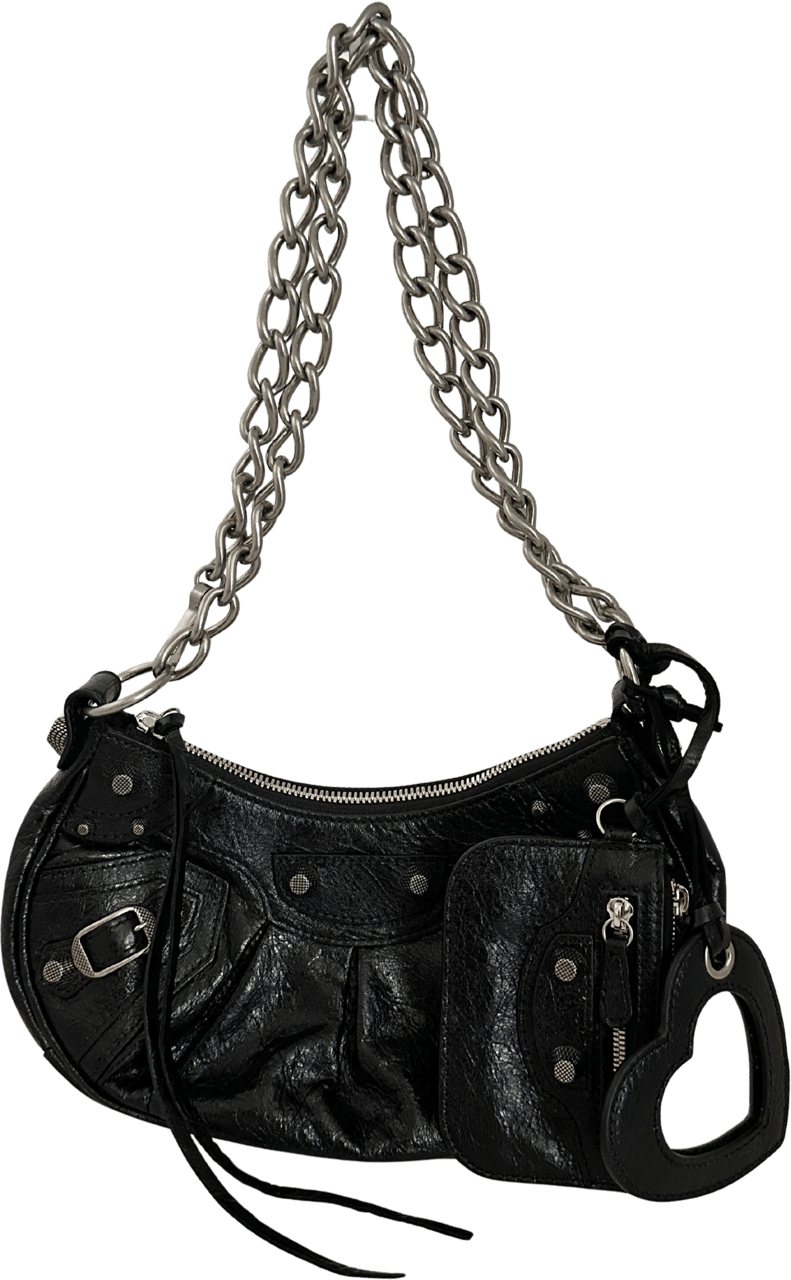 Balenciaga Balenciaga Le Cagole XS Shoulder Bag with Chain / neuwertig Zwart