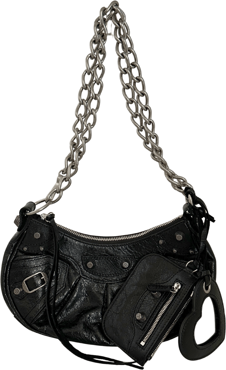 Balenciaga Balenciaga Le Cagole XS Shoulder Bag with Chain / neuwertig Zwart