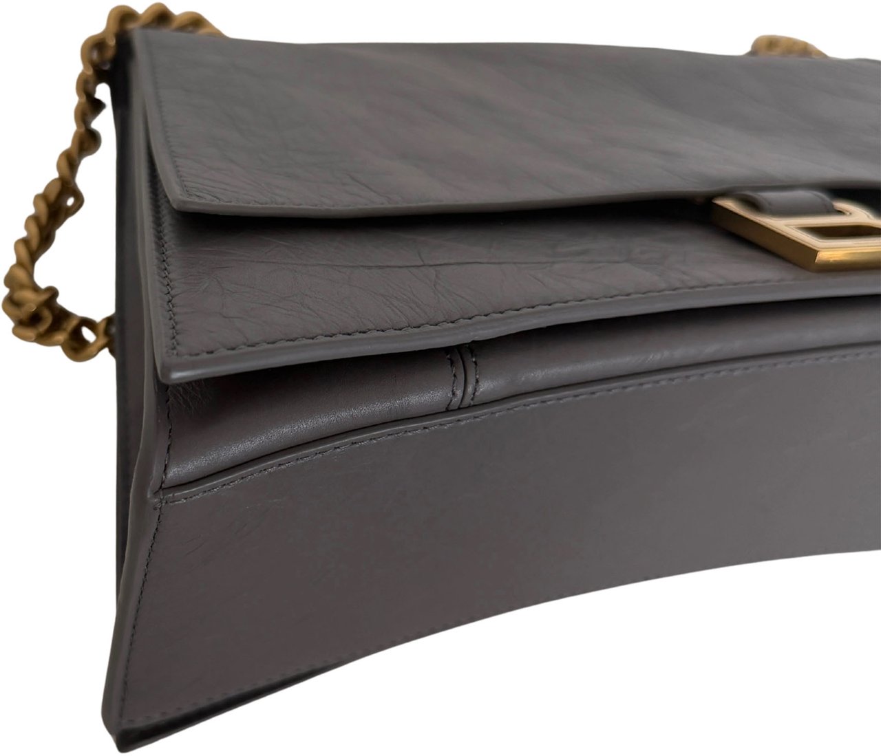 Balenciaga Balenciaga Crush Medium Chain Bag dunkelgrau/ neuwertig Grijs