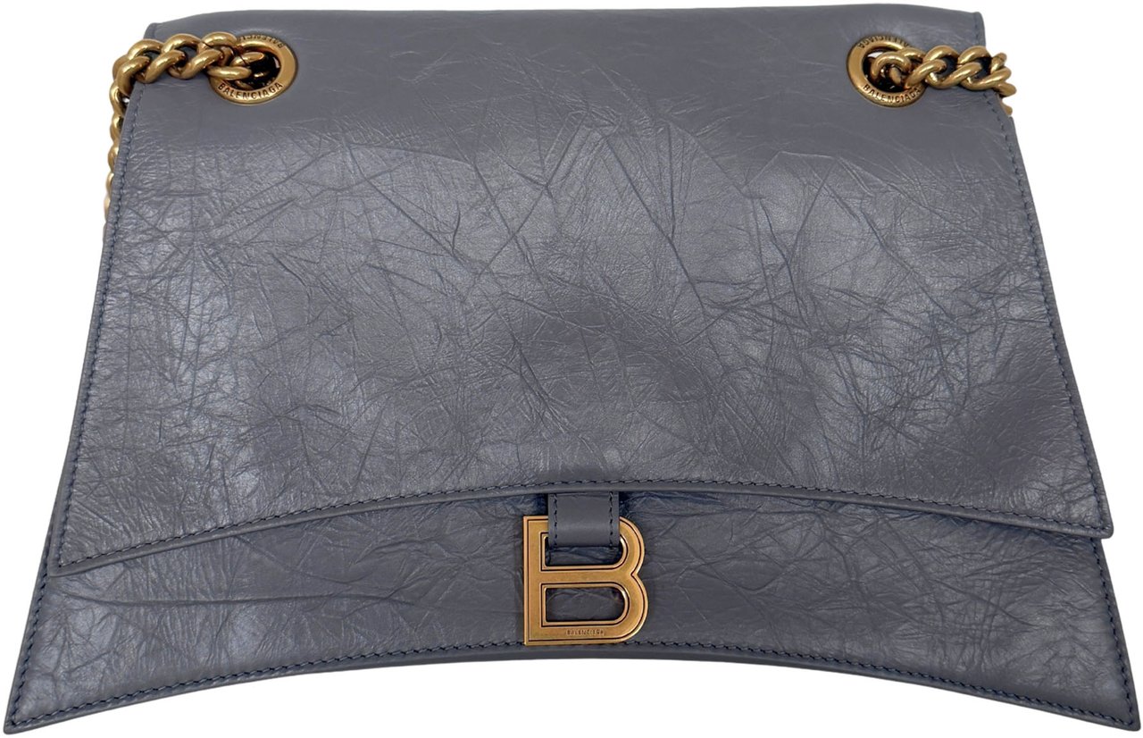 Balenciaga Balenciaga Crush Medium Chain Bag dunkelgrau/ neuwertig Grijs