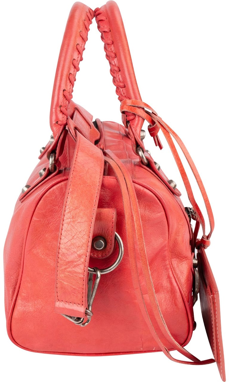 Balenciaga Pink Leather City Twiggy Handbag Divers