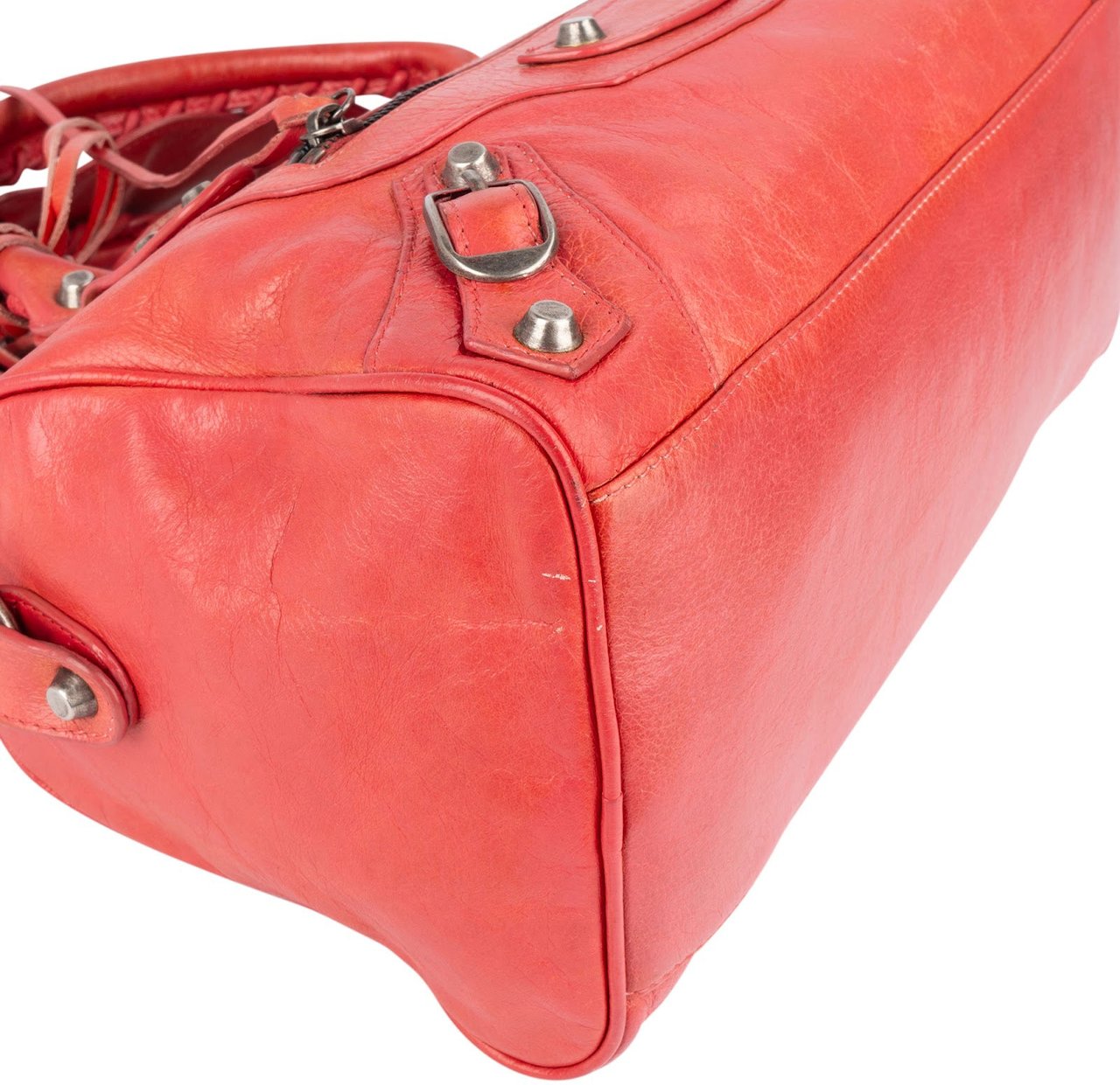 Balenciaga Pink Leather City Twiggy Handbag Divers