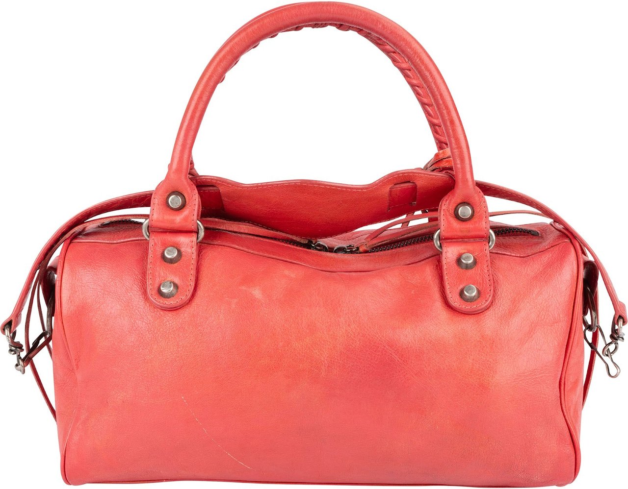 Balenciaga Pink Leather City Twiggy Handbag Divers