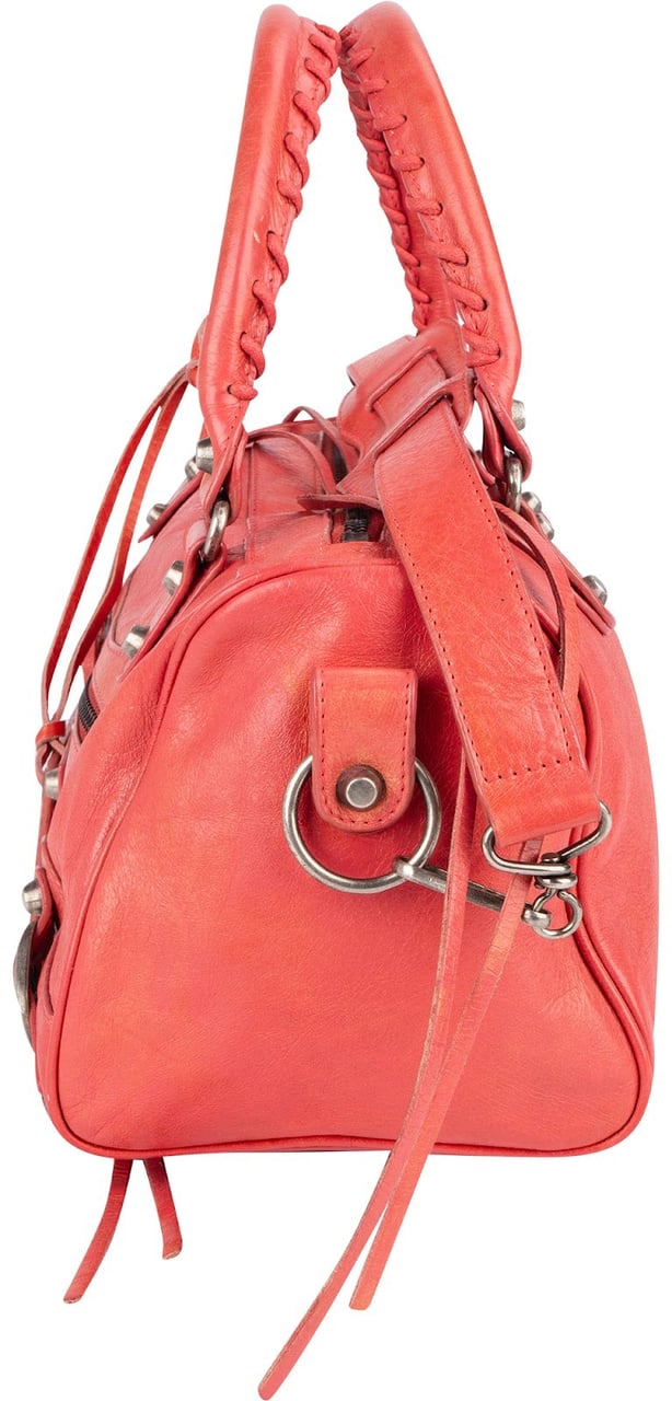 Balenciaga Pink Leather City Twiggy Handbag Divers