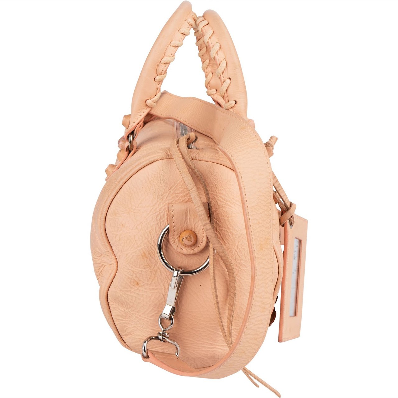 Balenciaga Balenciaga Pink Leather Mini City Handbag Rood