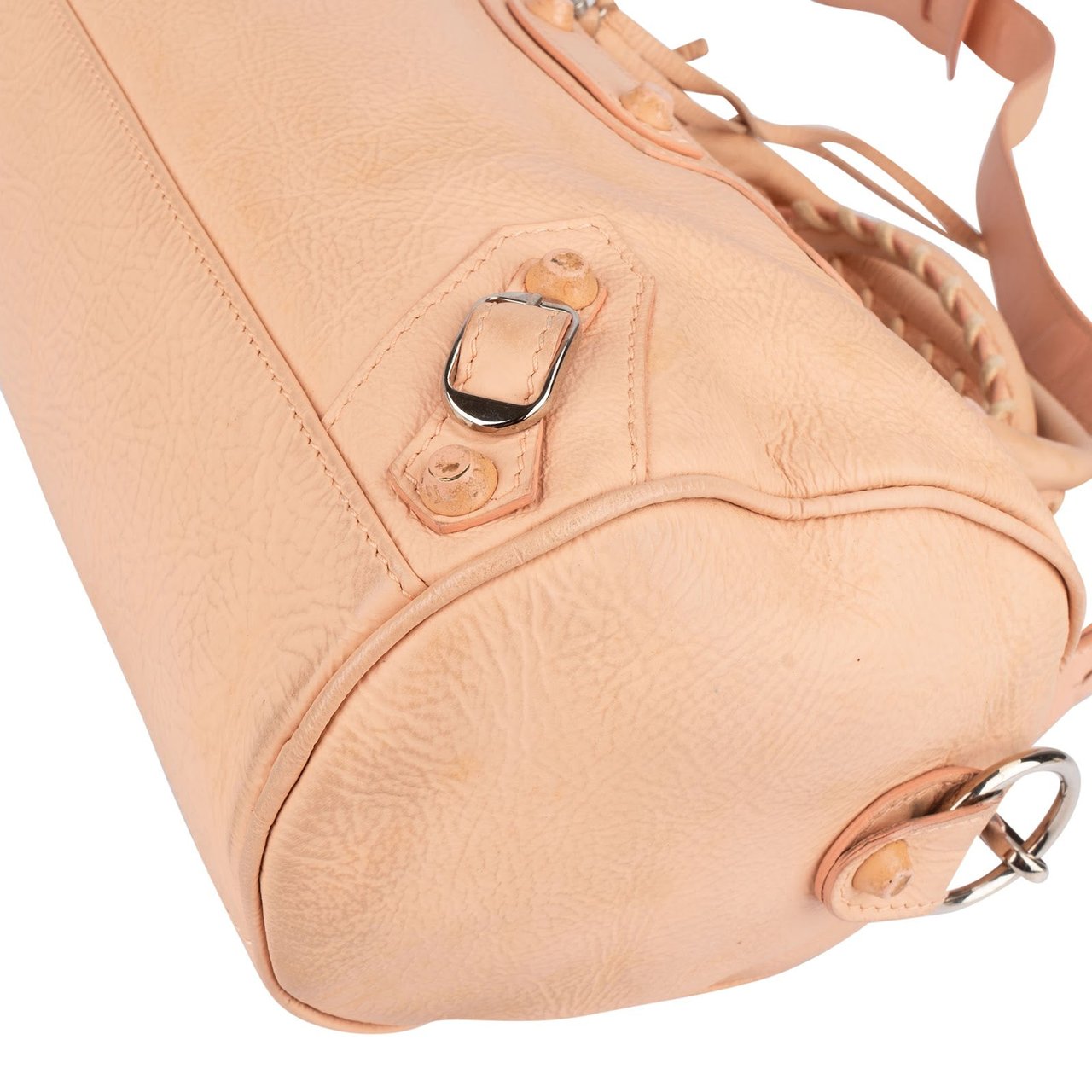 Balenciaga Balenciaga Pink Leather Mini City Handbag Rood