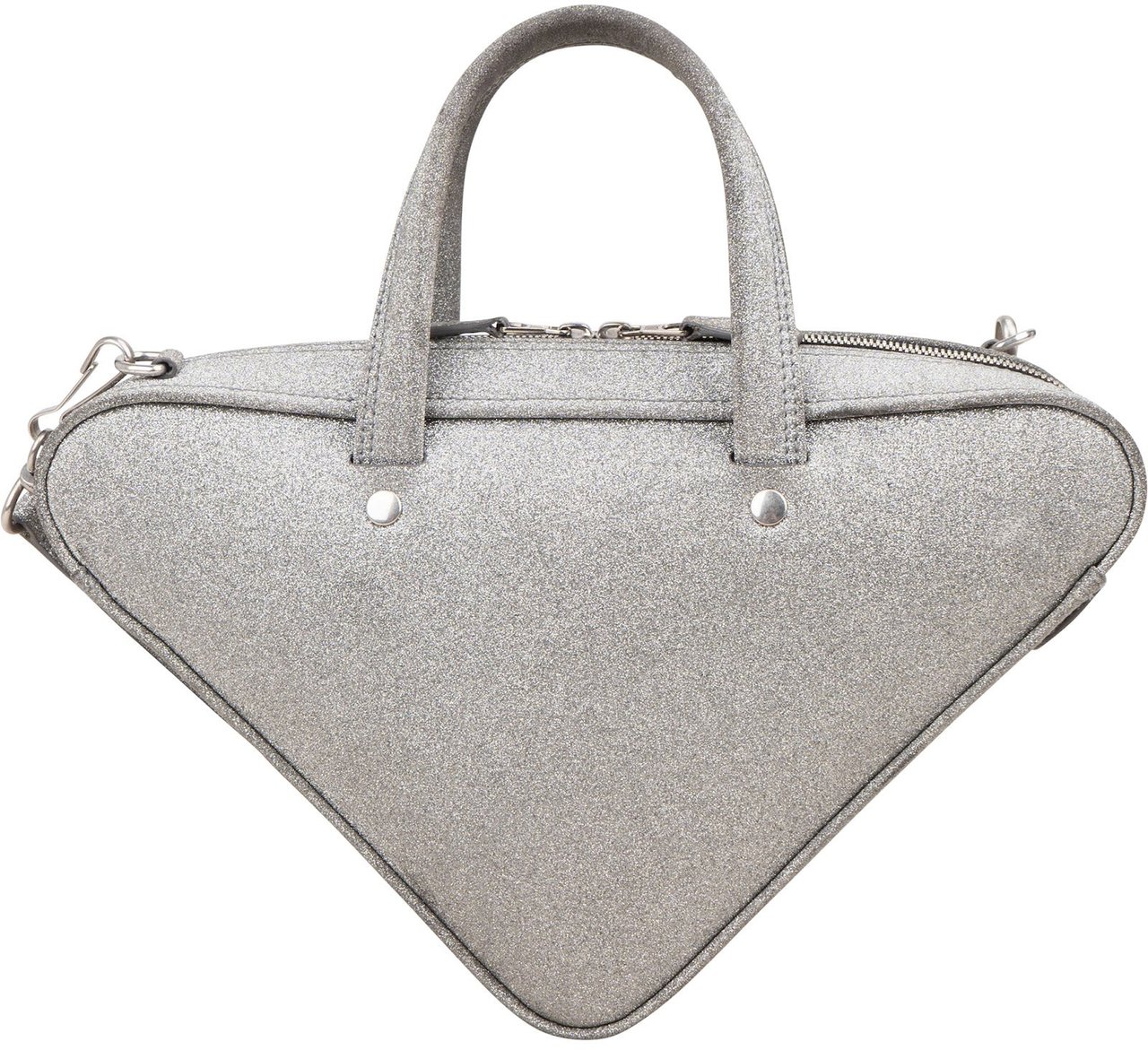 Balenciaga Balenciaga Glitter Triangle Fashion Show Handbag Zilver