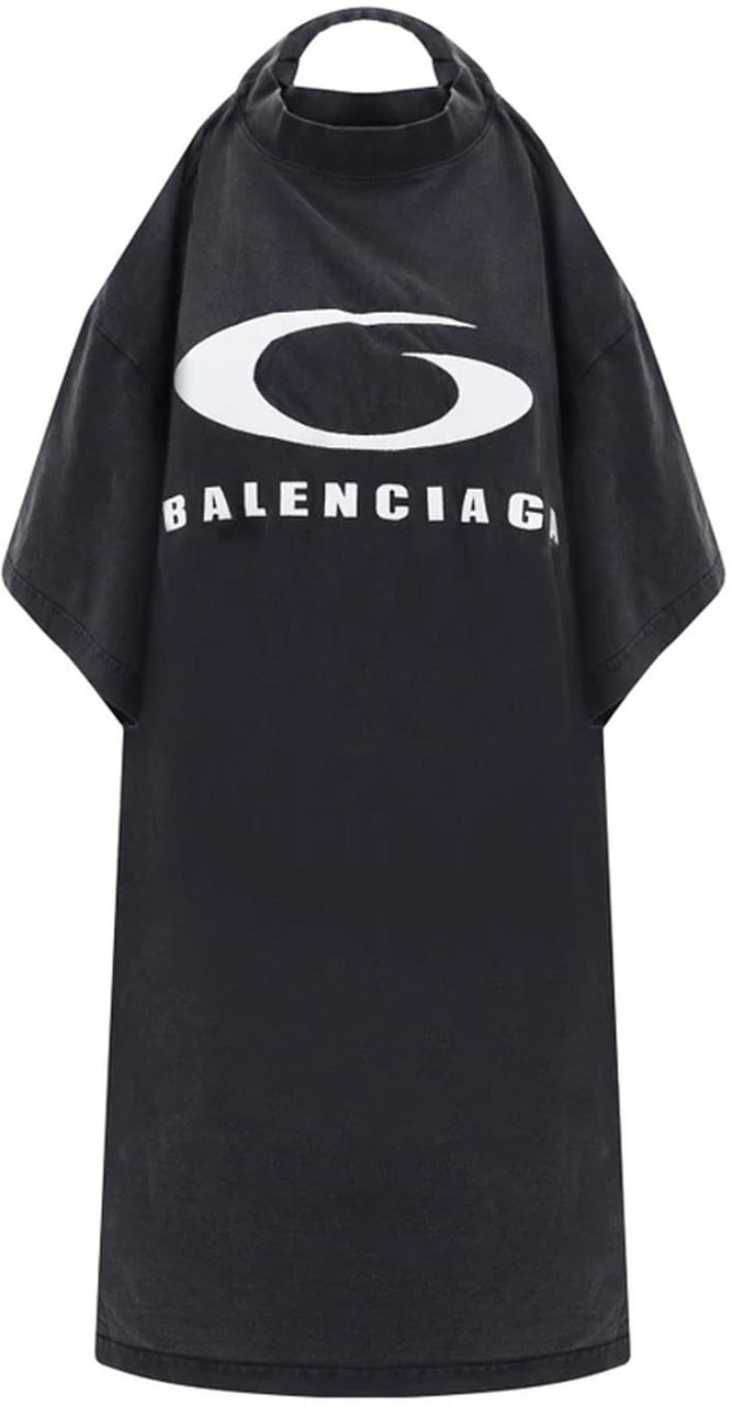 Balenciaga Icon Print T-shirt Dress Divers