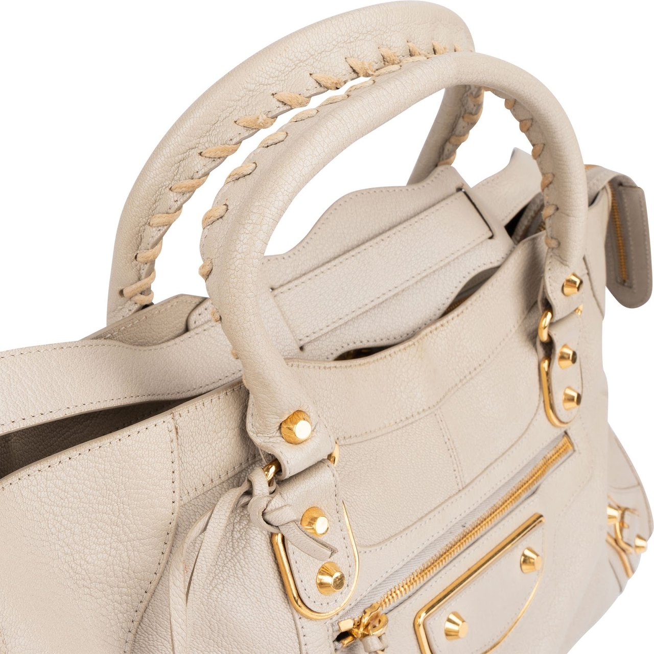 Balenciaga Balenciaga Beige Leather Giant City Handbag Divers