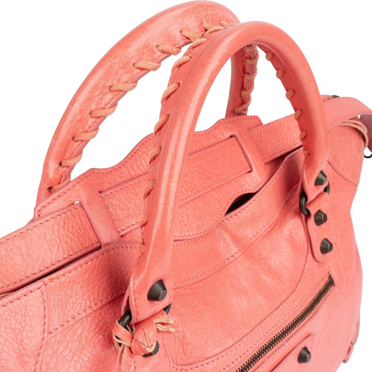 Balenciaga Balenciaga Pink Leather City Handbag Divers
