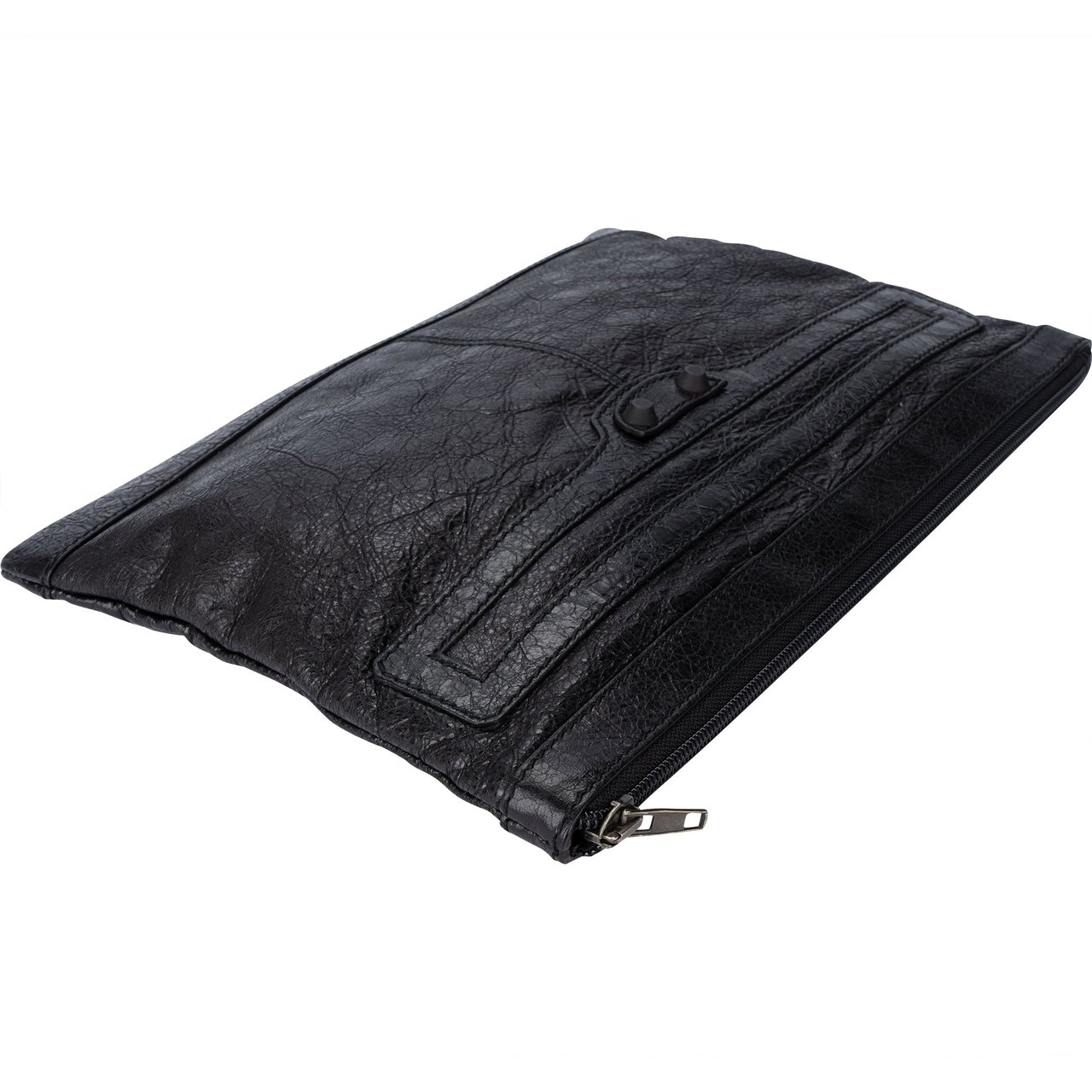 Balenciaga Balenciaga Black Leather City Clutch Divers