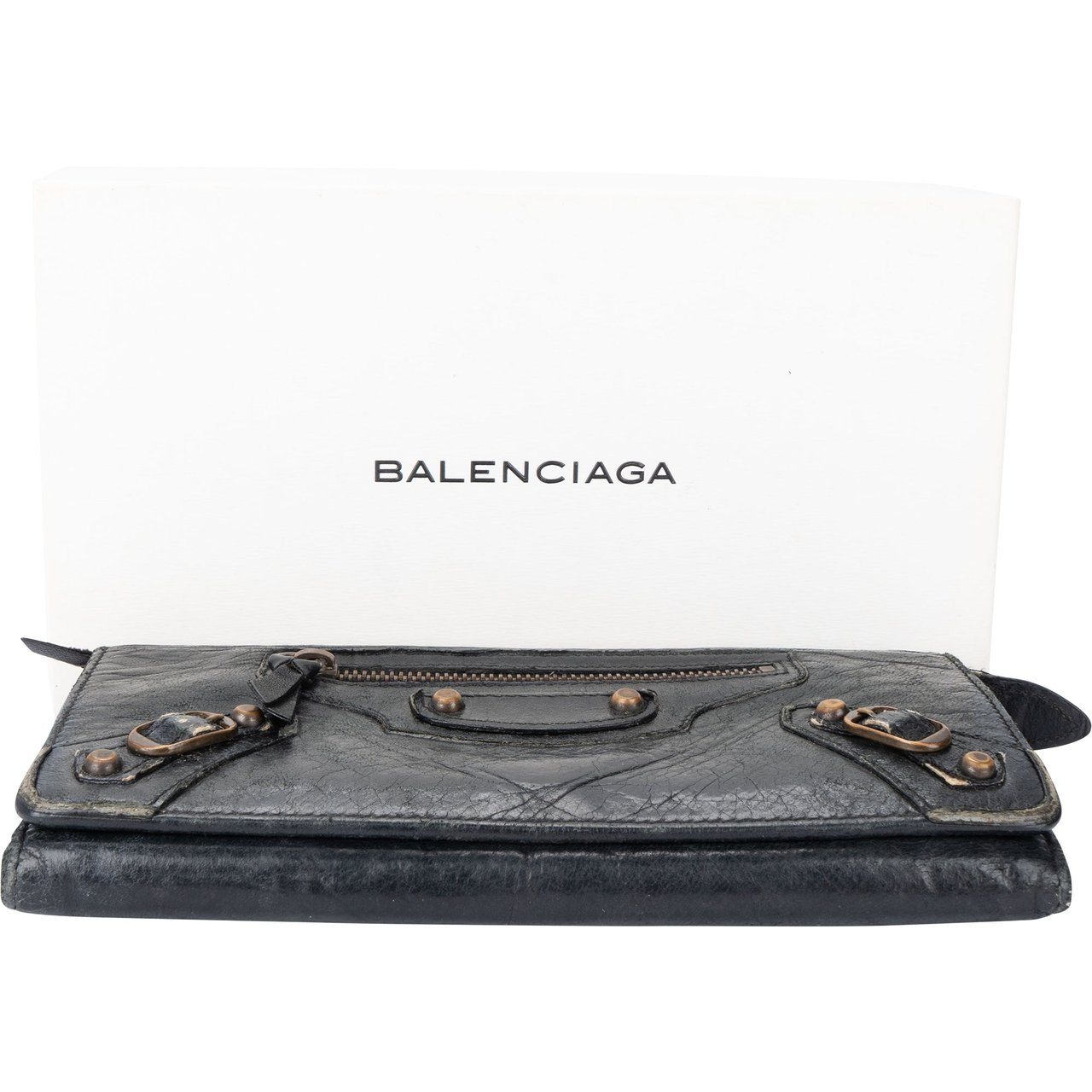 Balenciaga Balenciaga Leather City Handbag Wallet Divers