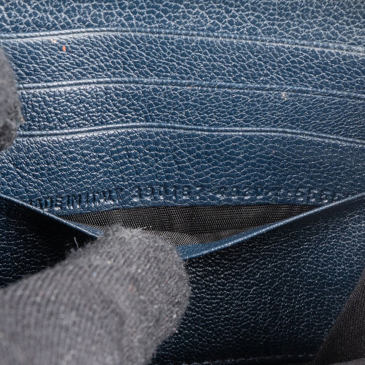 Balenciaga Classic Blue Continental City Zip Around Wallet Blauw