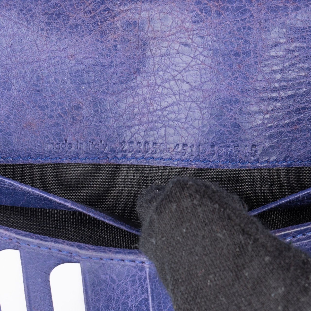 Balenciaga Balenciaga Purple Lether City Wallet on Strap Shoulder Bag Paars