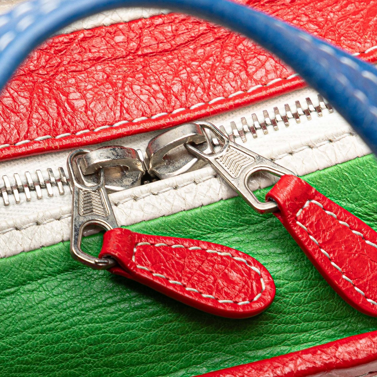Balenciaga XS Lambskin Bazar Shopper Tote Groen