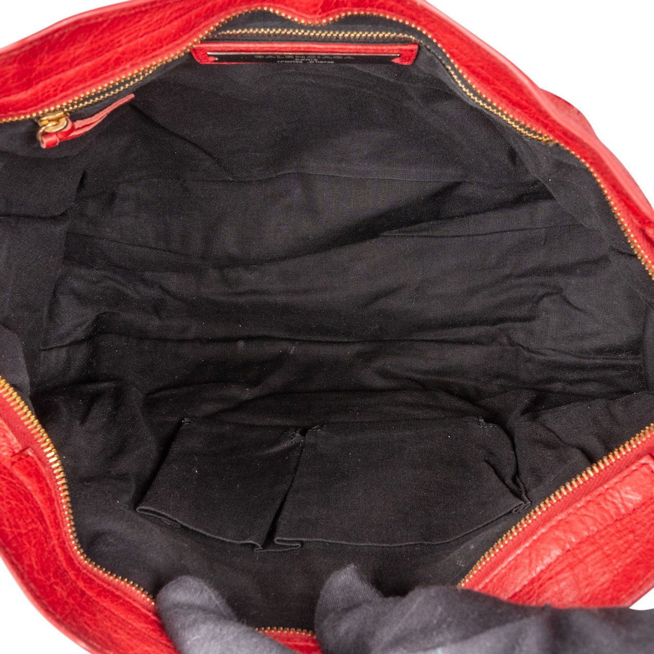 Balenciaga Balenciaga Red Leather City Handbag Rood