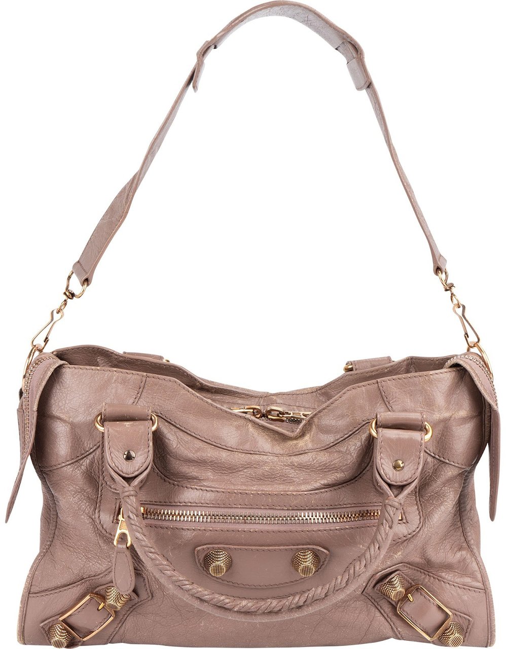 Balenciaga Balenciaga Mauve Leather City Handbag Divers