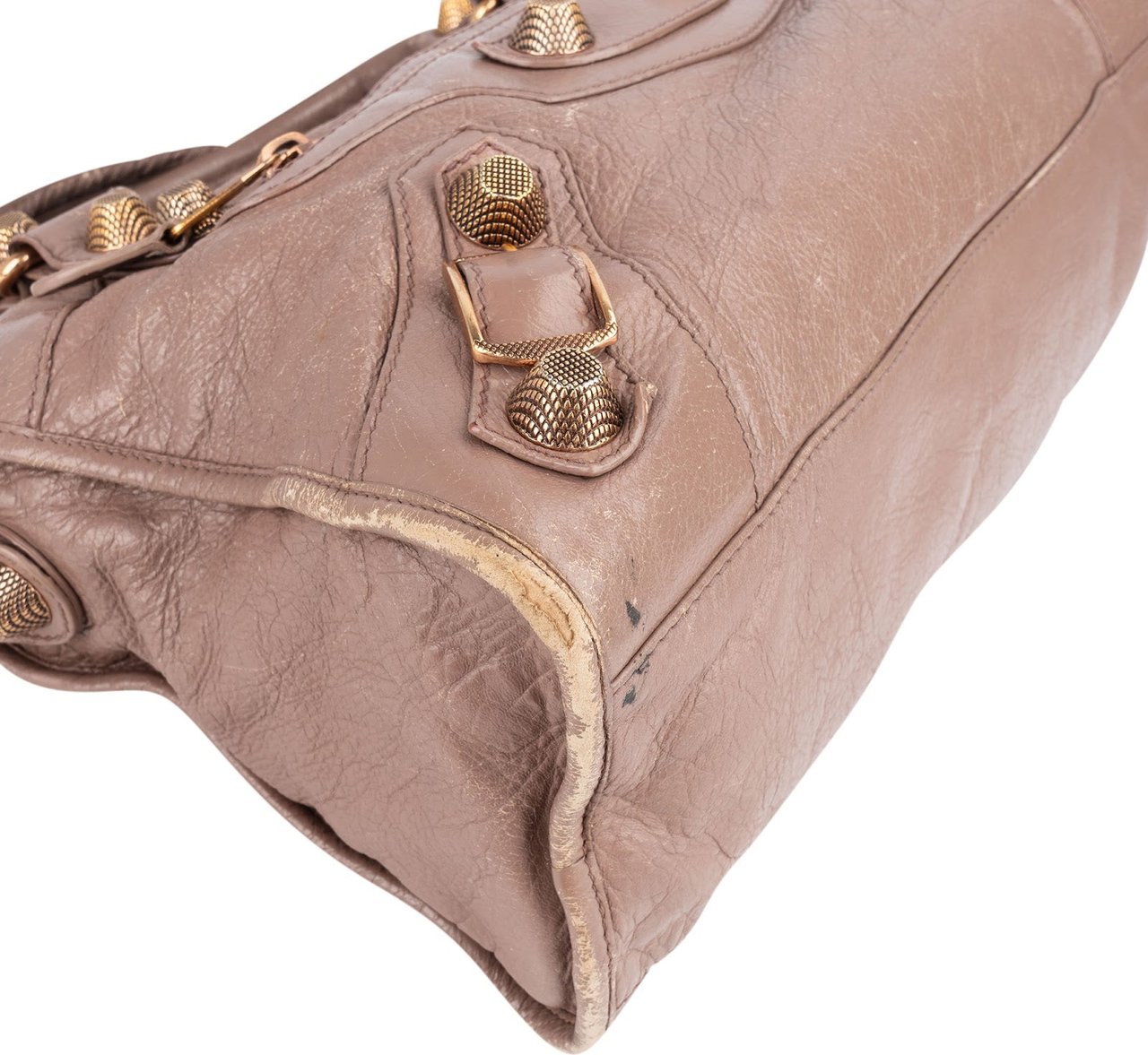 Balenciaga Balenciaga Mauve Leather City Handbag Divers
