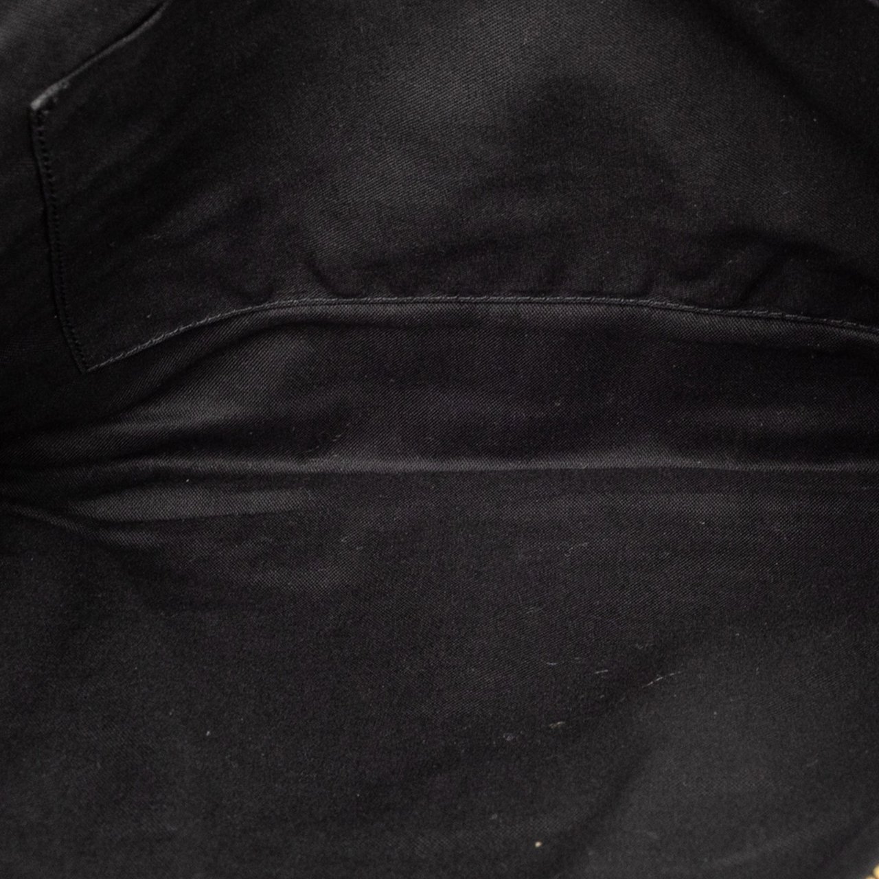 Balenciaga Lambskin Motocross Metallic Edge Flat Clutch Grijs