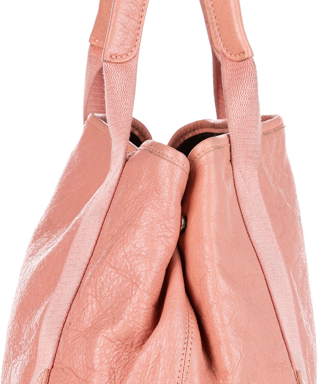 Balenciaga Navy Cabas S Leather Tote Bag Roze