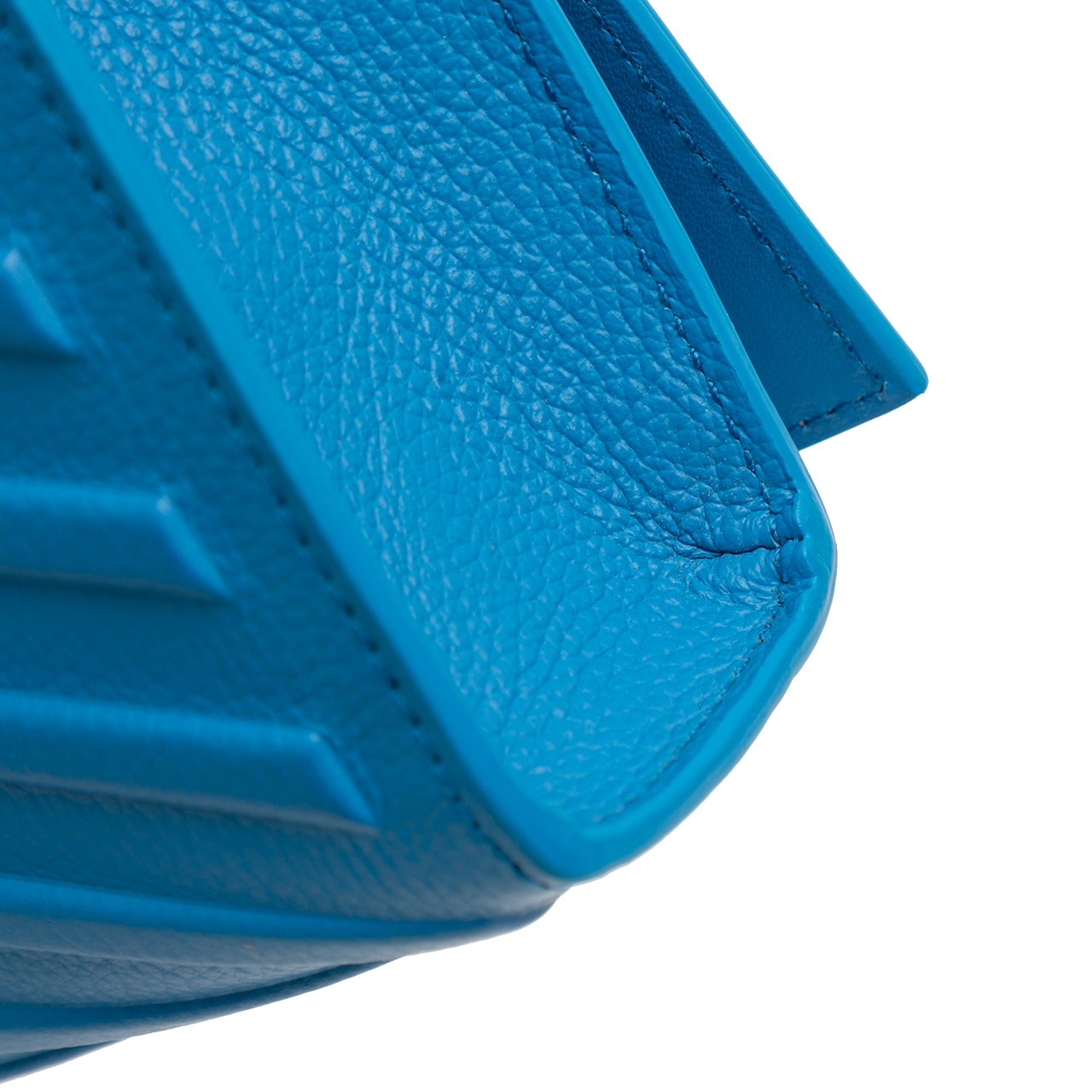 Balenciaga Grained Calfskin Car Flap Crossbody Blauw