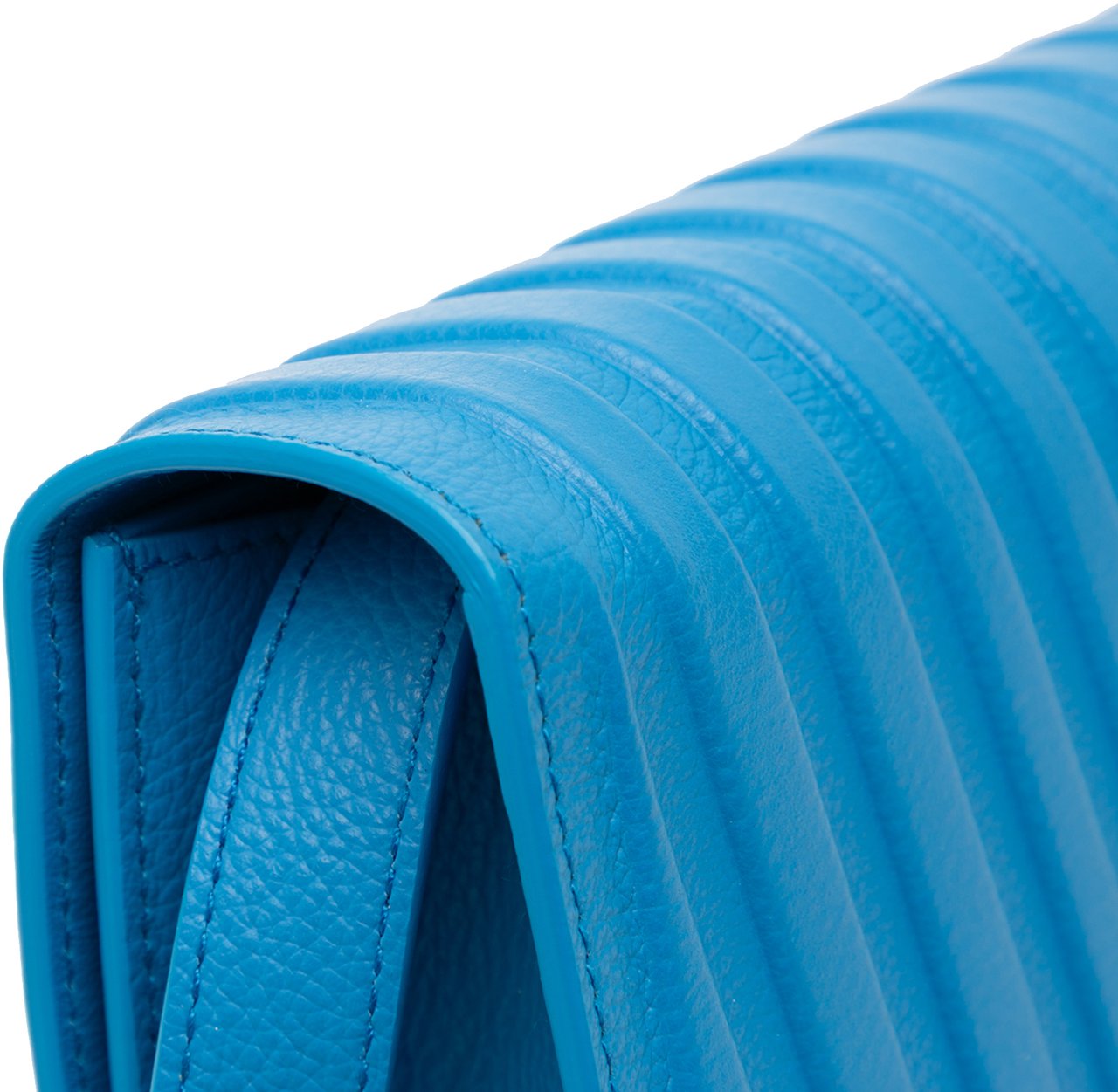 Balenciaga Grained Calfskin Car Flap Crossbody Blauw