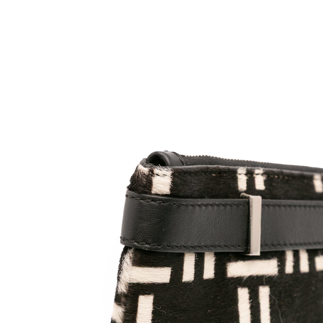 Balenciaga Pony Hair Clutch Zwart