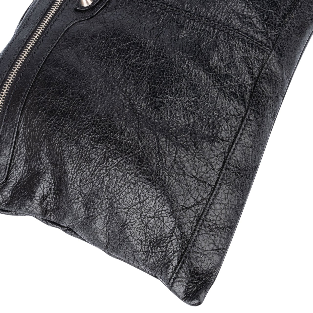 Balenciaga Balenciaga Black Leather City Clutch Divers