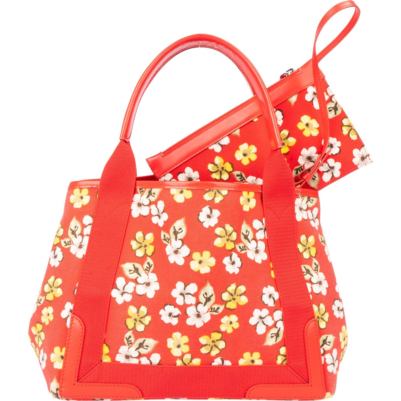 Balenciaga Balenciaga Cotton Floral Beach Cabas Handbag Divers